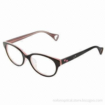 Pink Acetate Eyewear with trim, OEM/ODM Orders and Logos Available